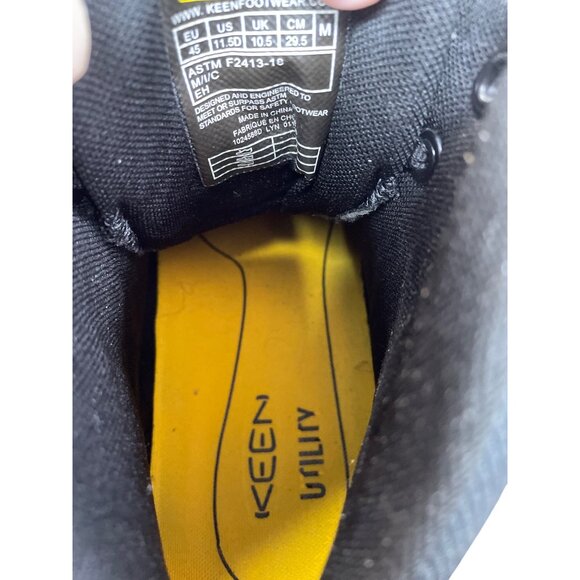 Keen Utility Mens black Carbon Fiber Toe Work Boots Size 11.5D SKU 9134 - Picture 8 of 13